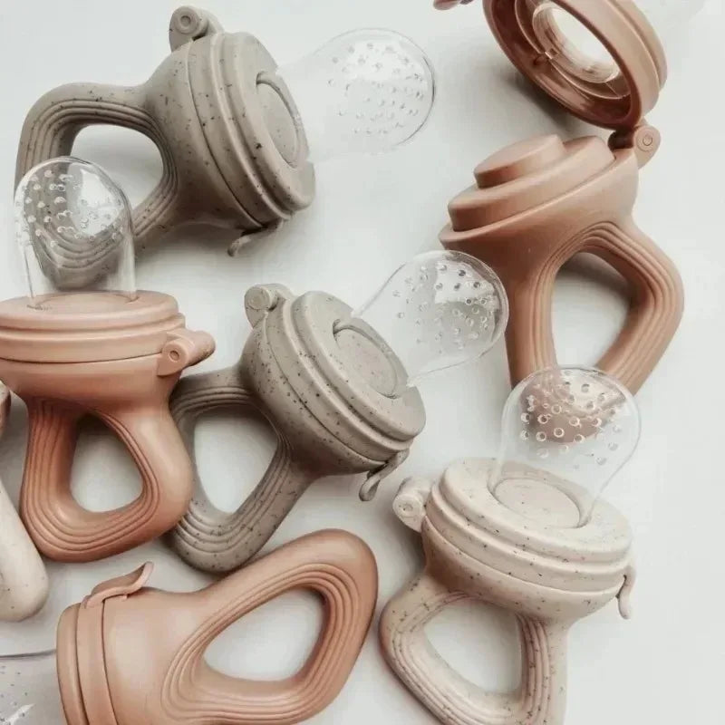 Silicone Baby Fruit Feeder with Cover Baby Nipple Fresh