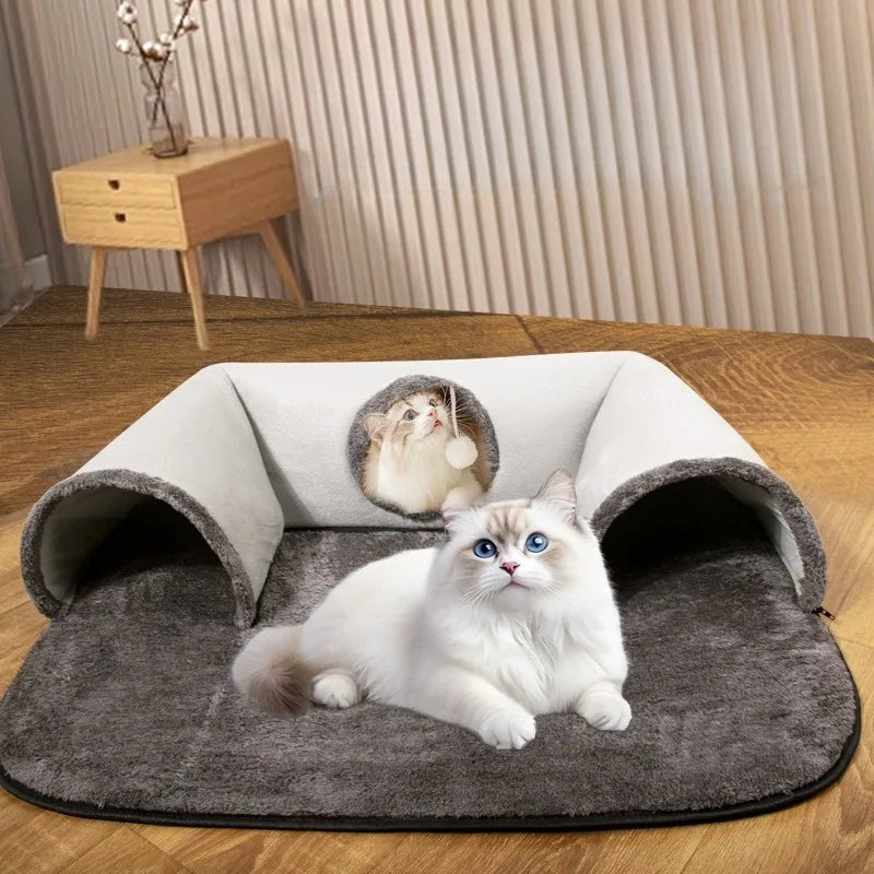 Cat Interactive U-shaped Cat Tunnel Cat Bed