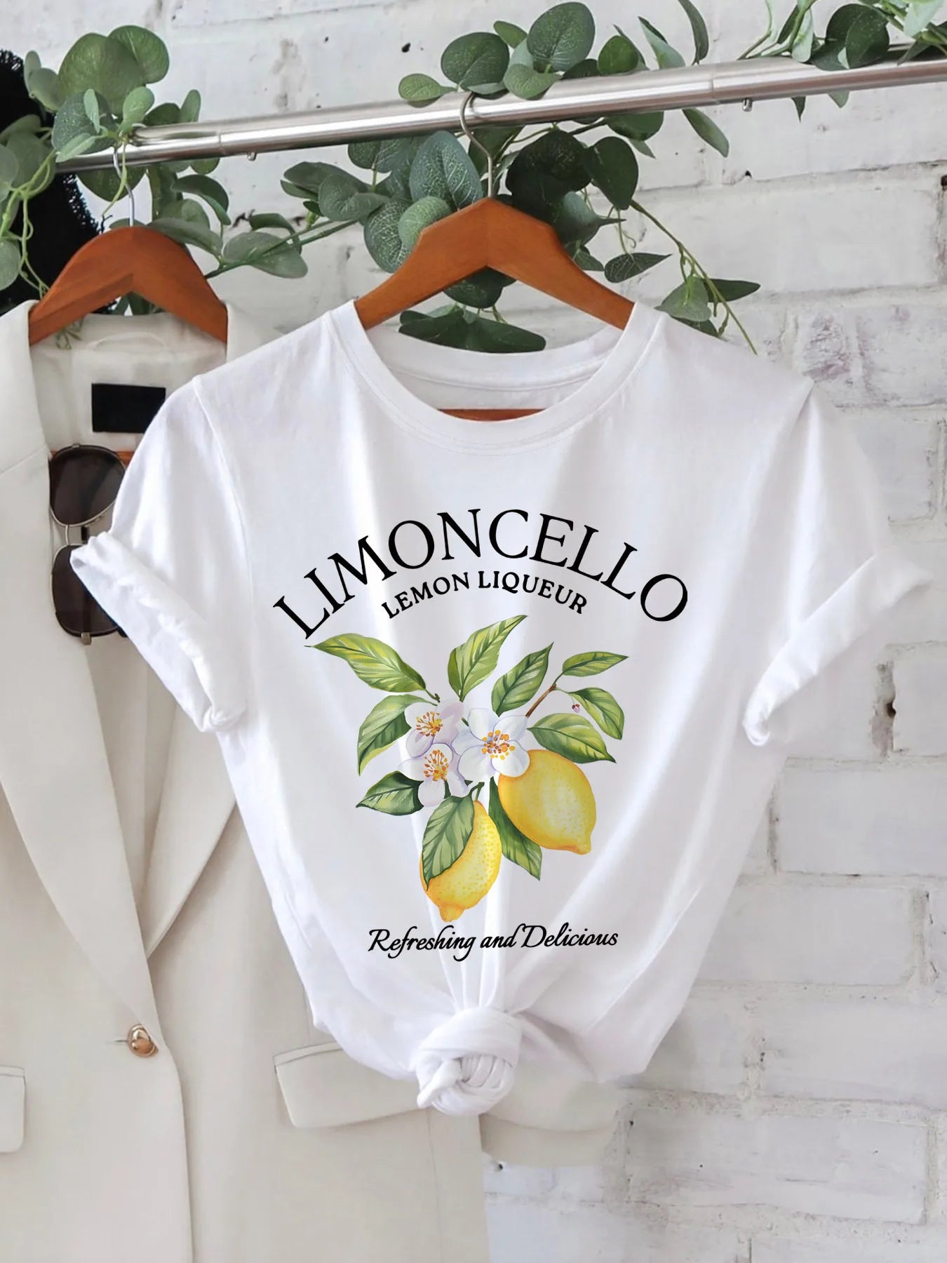 Women's Limoncello Lemon Liqueur Graphic Print T-Shirt