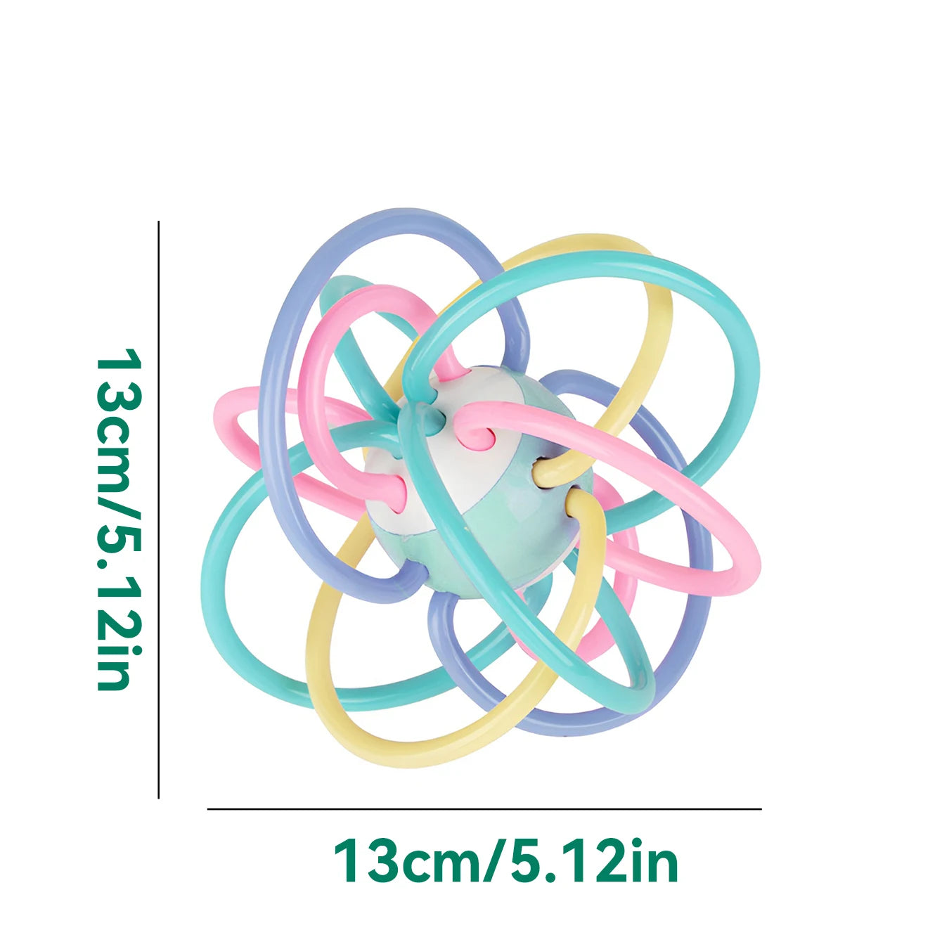 Morandi Manhattan Hand Grab Ball Baby Teether Teething Toy