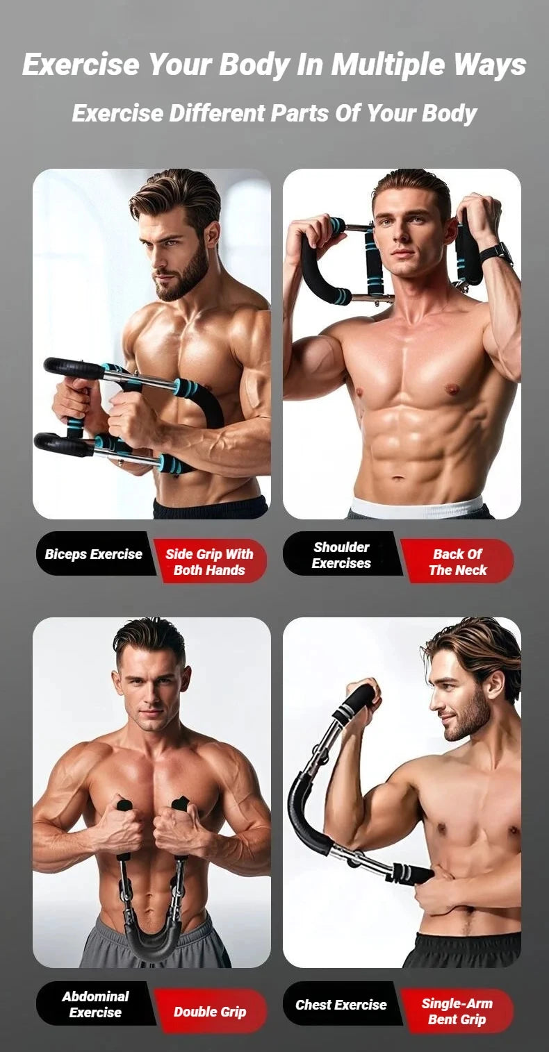 Adjustable U-Shaped Arm Exerciser With Foam Handle