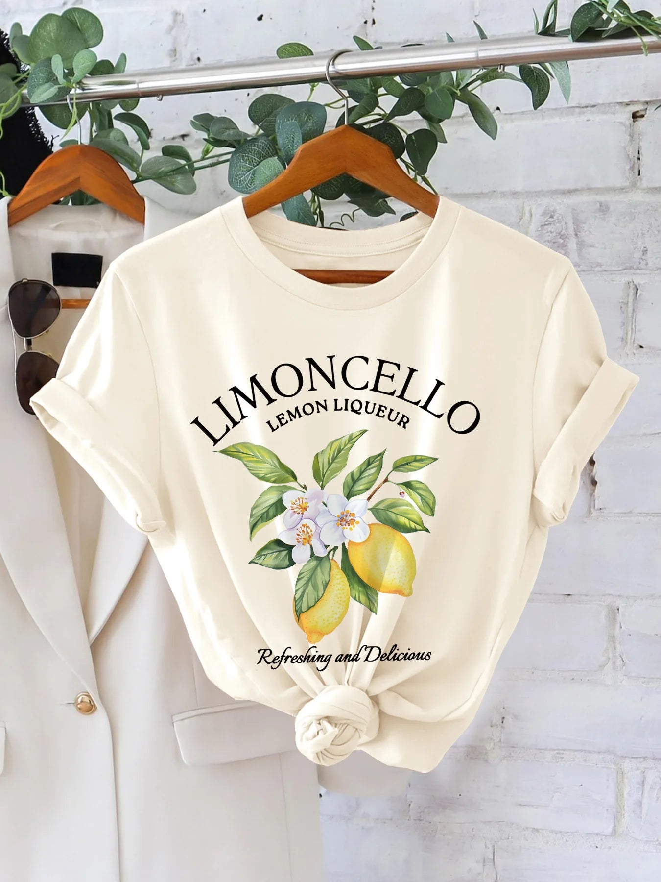 Women's Limoncello Lemon Liqueur Graphic Print T-Shirt