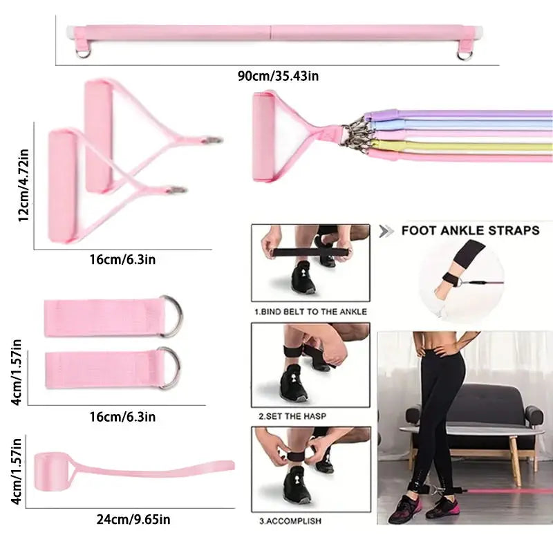 Multi Functional Tension Rope Fitness Stretcher for Household