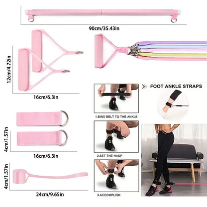 Multi Functional Tension Rope Fitness Stretcher for Household