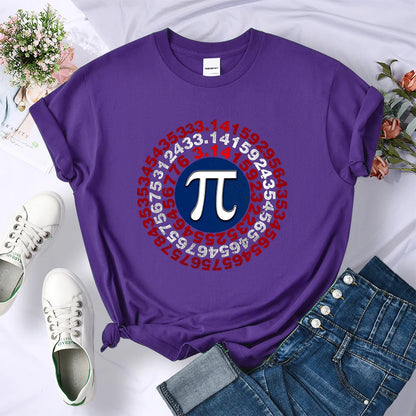 Funny Pi Π Spiral Mathematics Geometry Women T-Shirt