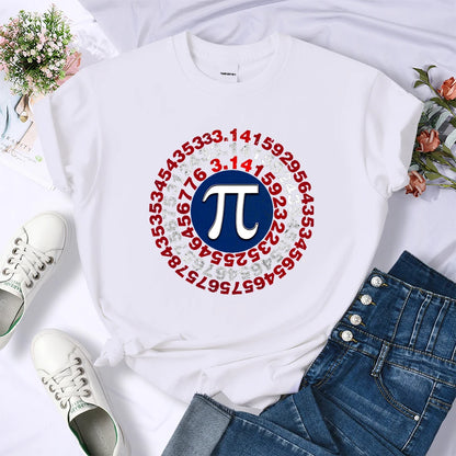 Funny Pi Π Spiral Mathematics Geometry Women T-Shirt