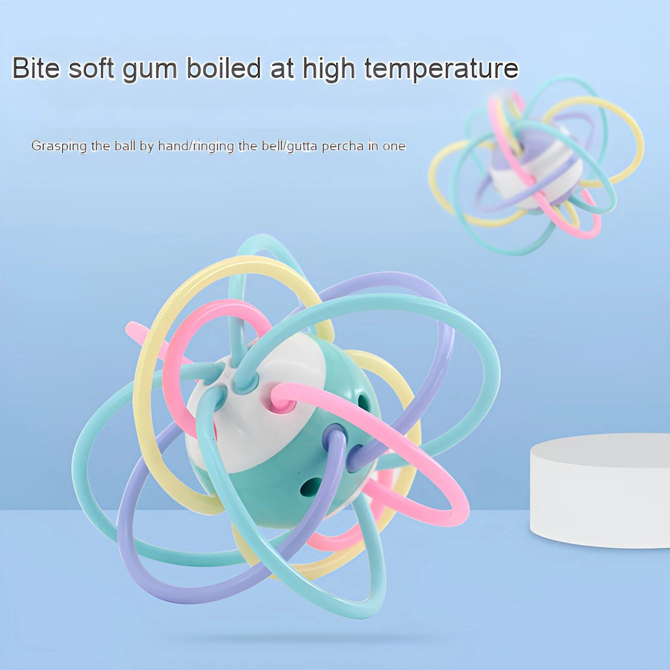 Morandi Manhattan Hand Grab Ball Baby Teether Teething Toy