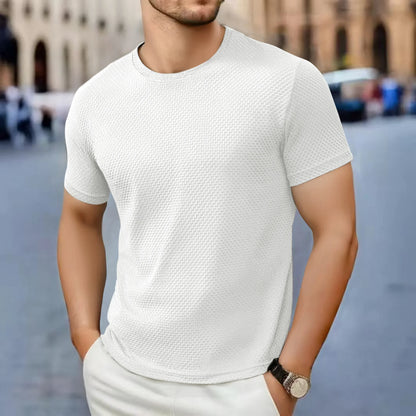 Men's Casual Short Sleeve T-shirt 2025 New Bone