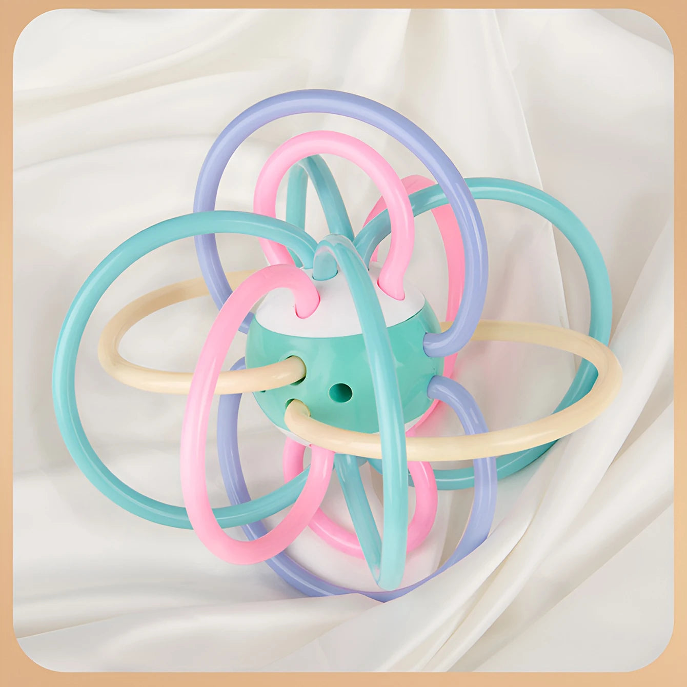 Morandi Manhattan Hand Grab Ball Baby Teether Teething Toy