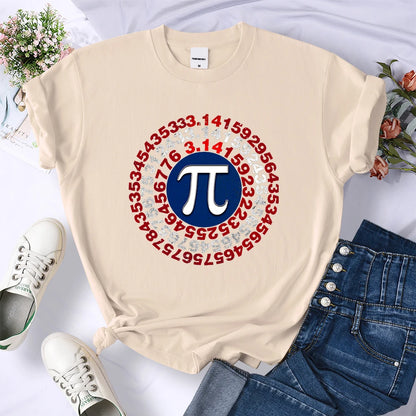 Funny Pi Π Spiral Mathematics Geometry Women T-Shirt