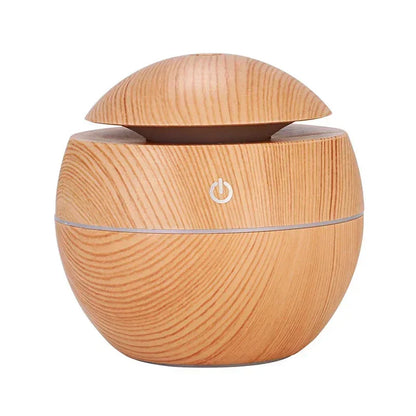 Mini Woodgrain Ultrasonic Humidifier USB Essential Oil