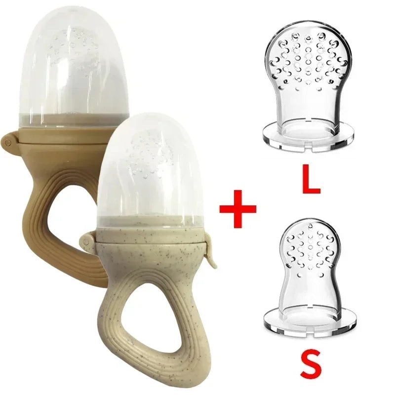 Silicone Baby Fruit Feeder with Cover Baby Nipple Fresh