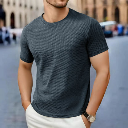 Men's Casual Short Sleeve T-shirt 2025 New Bone