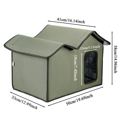 Winter Cat House Outdoor Feral Cats Dogs House