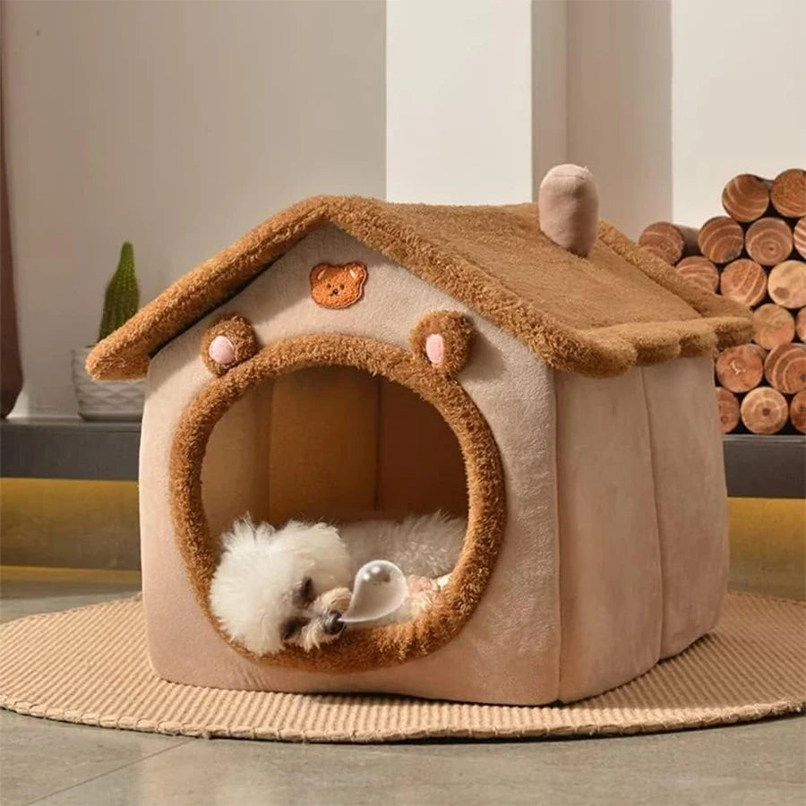 Foldable Pet House Removable Washable Cat House Puppy