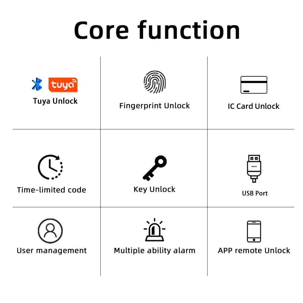 RAYKUBE M5 Tuya BLE Smart Fingerprint Door Lock