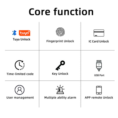 RAYKUBE M5 Tuya BLE Smart Fingerprint Door Lock