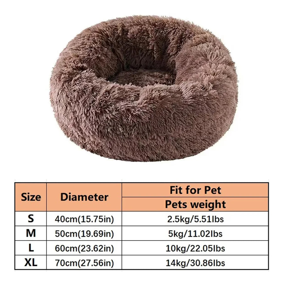 Soft Long Plush Cat House Bed