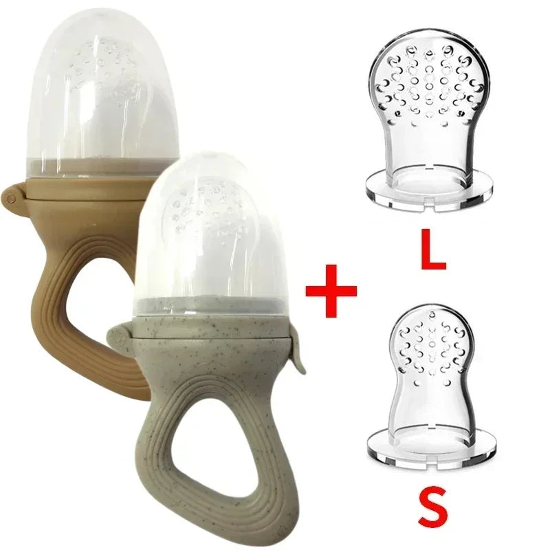 Silicone Baby Fruit Feeder with Cover Baby Nipple Fresh