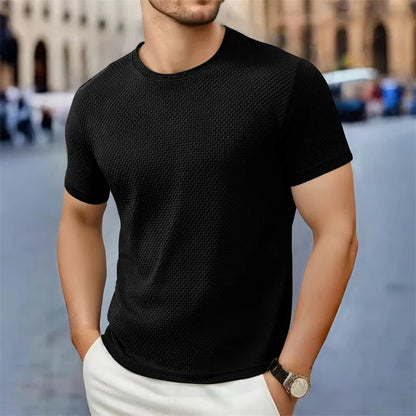 Men's Casual Short Sleeve T-shirt 2025 New Bone