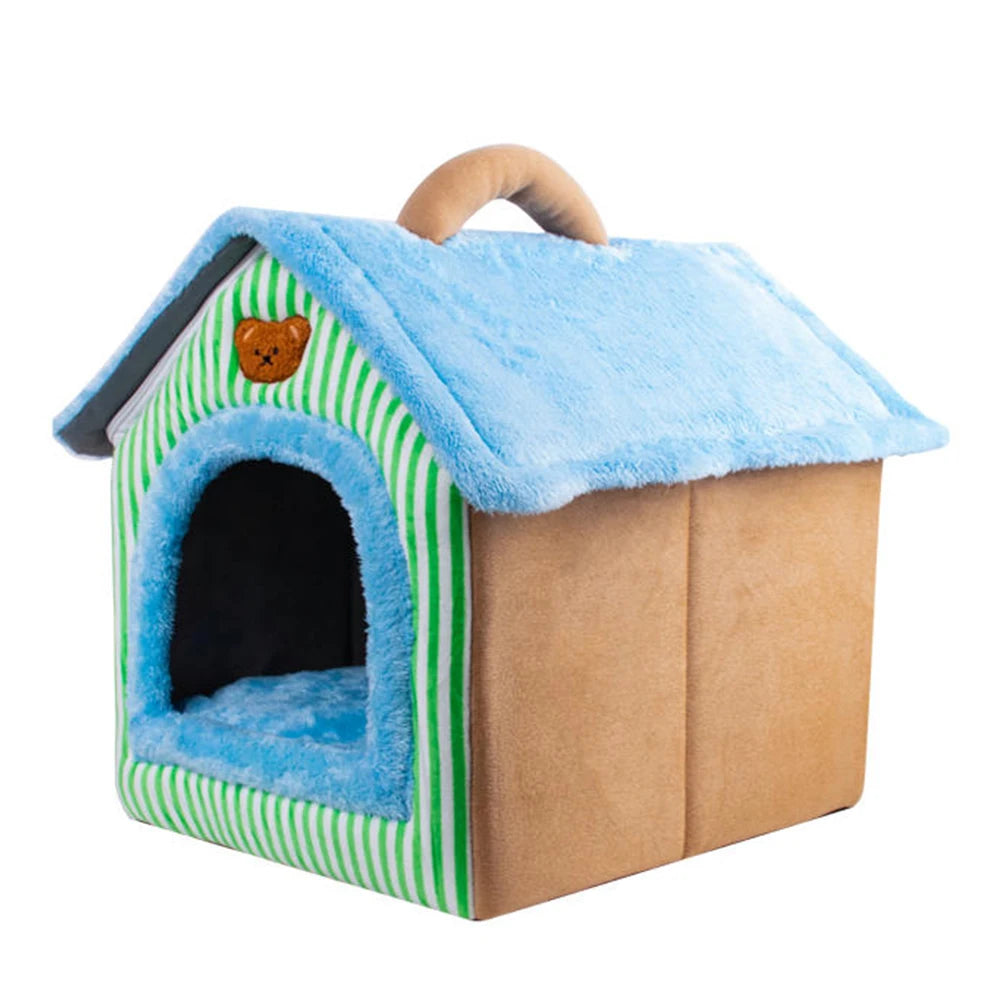 Foldable Pet House Removable Washable Cat House Puppy