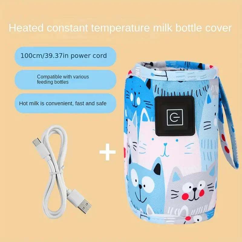USB Milk Water Warmer, Travel Stroller Insulated Bag