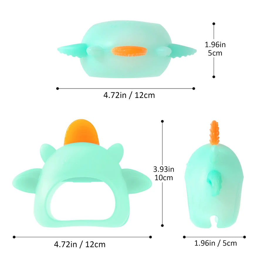 1PC Silicone Teether Toy For Baby Cartoon Animal