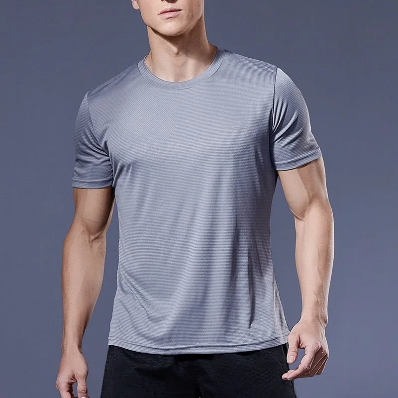 Men's Quick Dry Short Sleeve Gym Running Moisture