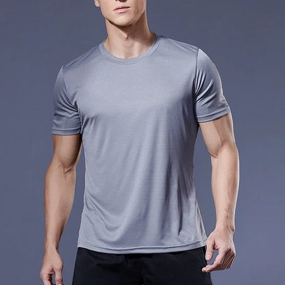 Men's Quick Dry Short Sleeve Gym Running Moisture