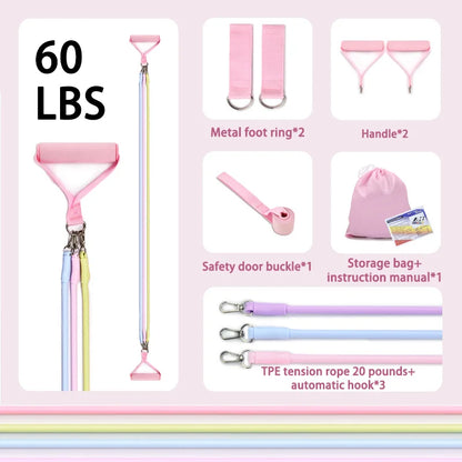 Multi Functional Tension Rope Fitness Stretcher for Household