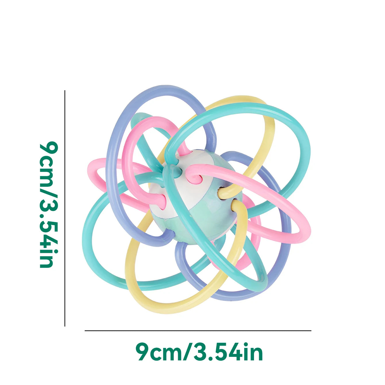 Morandi Manhattan Hand Grab Ball Baby Teether Teething Toy