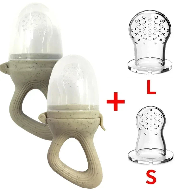 Silicone Baby Fruit Feeder with Cover Baby Nipple Fresh