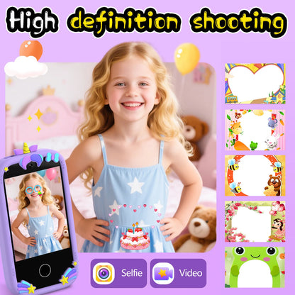 Upgrade Kid Smart Phone Toy 2.8 Inch Touch Video recording