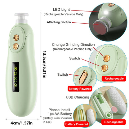 Baby Electric Nail Trimmer Kid Nail Polisher Tool Baby